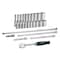 Capri Tools 1/4 in. Drive Master 6-Point Chrome Socket Set, 3/16 to 9/16 in., with Extension and Ratchet, 26-Pc CP12110-26S-SET - alternate 1